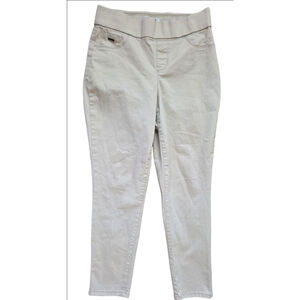Women's Nine West Beige Pull-On Crop Jeans Size 4